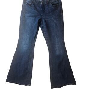 Seven7 Jeans 12 Women’s Flare Retro Denim Women's Blue Jeans